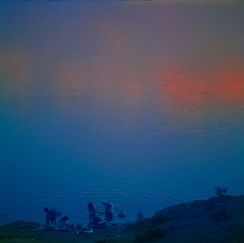 India morning, wash day