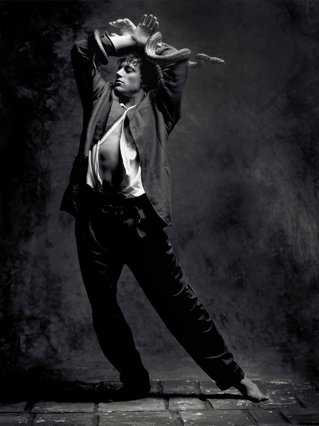 Karl, dancing with snakes
