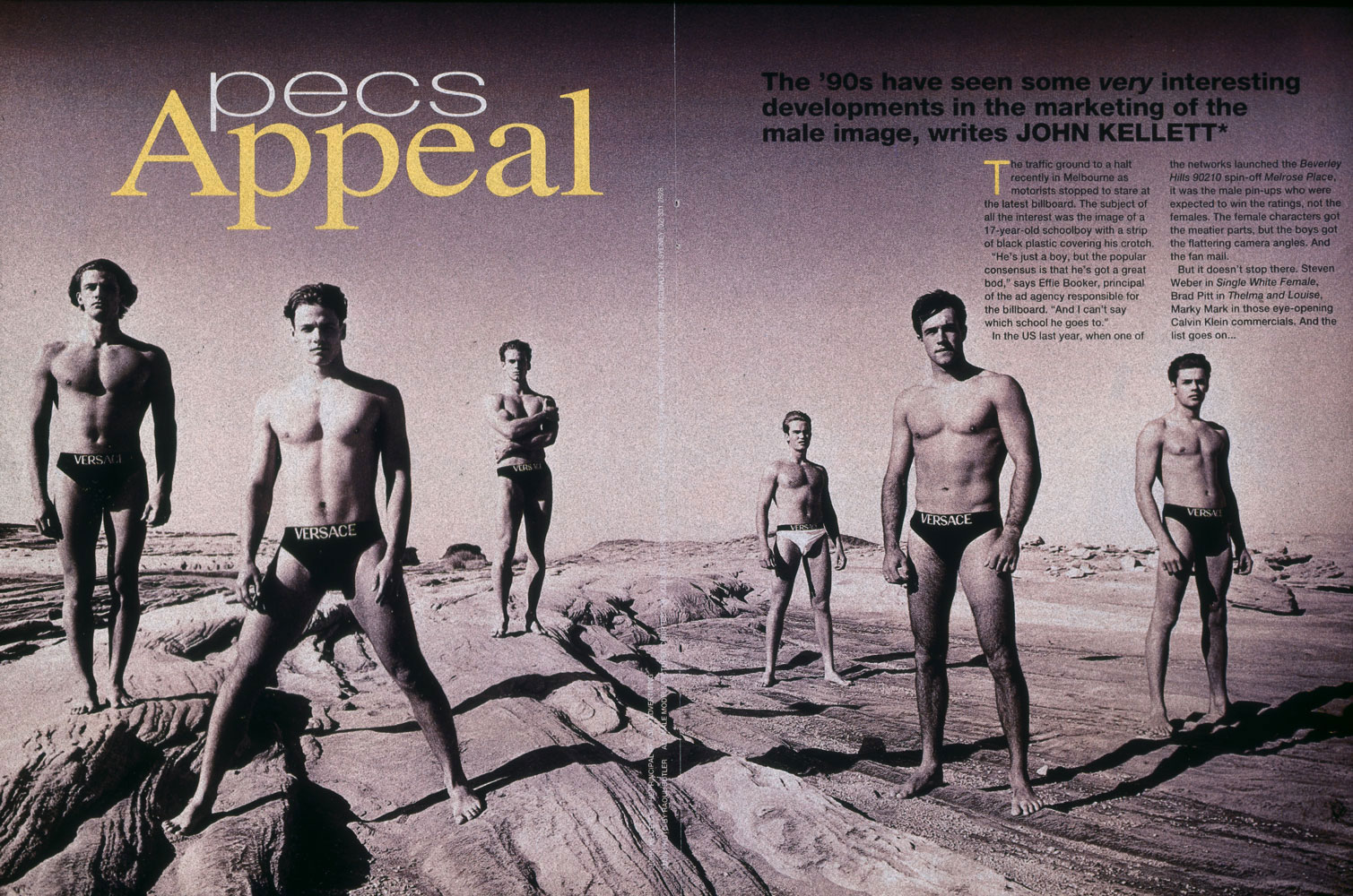 Versace, high noon shoot, underwear