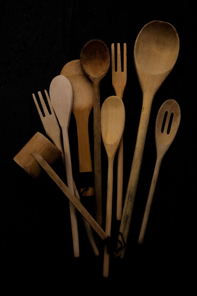 Wooden cooking utensils 