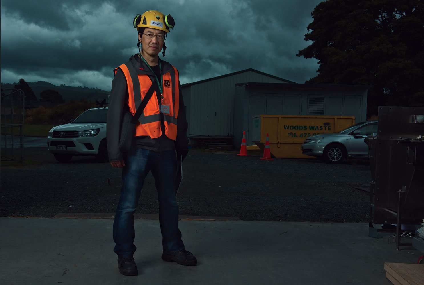 The Beca Man on location BC Centre Upper Hutt
