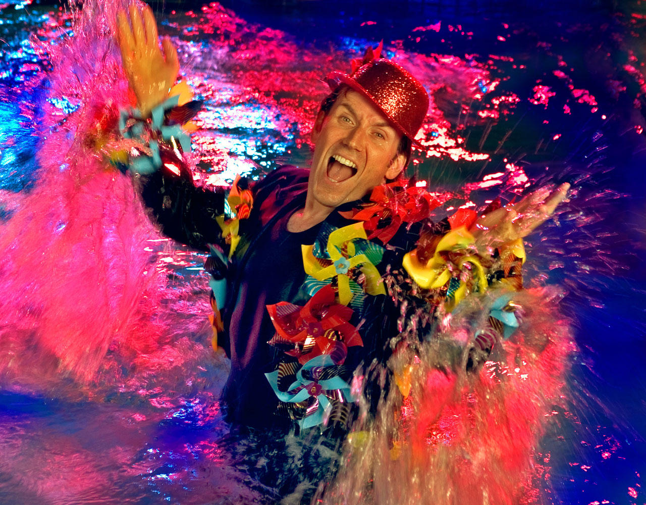 Razzel Dazzel in the pool