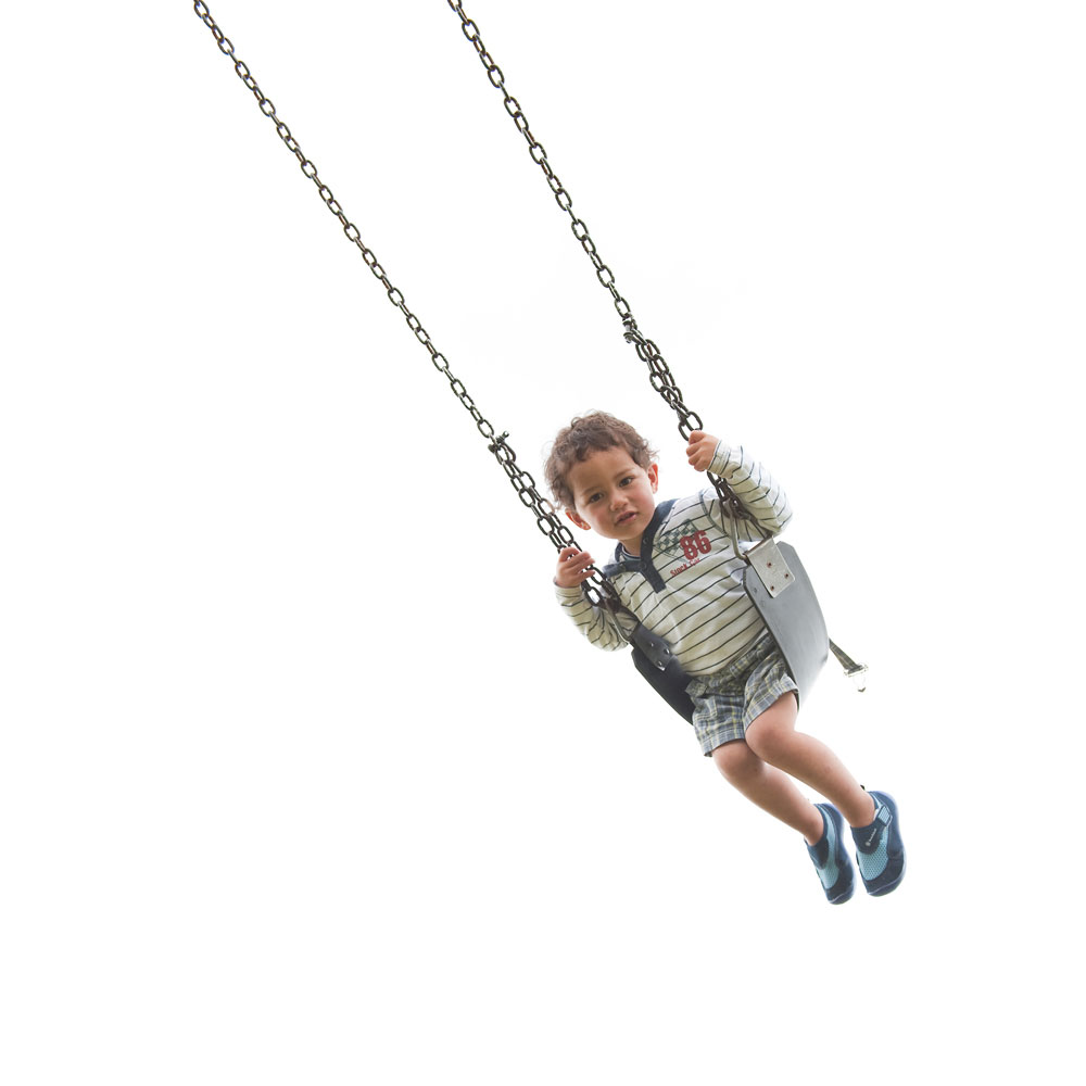 Boy on a swing