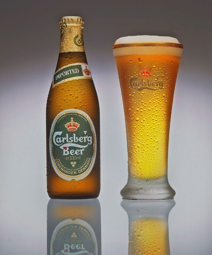 Carlsberg Beer, Swift & Moore product photography