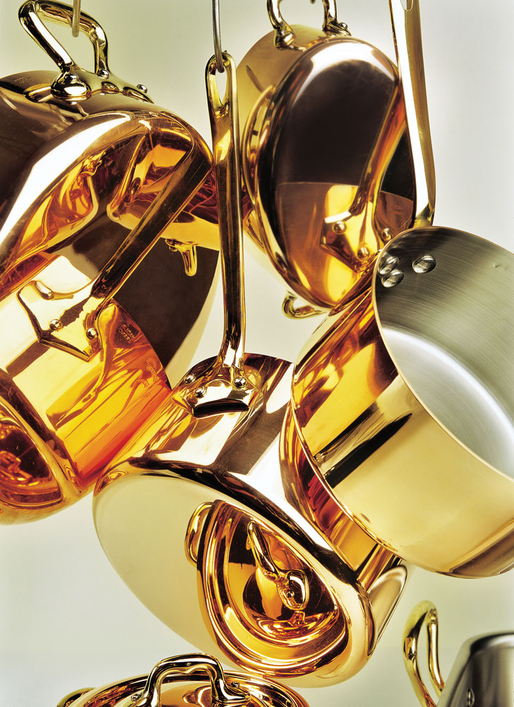 Salgo copper pots and pans, product range images