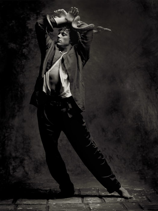 Dancer, Karl, dancing with snakes