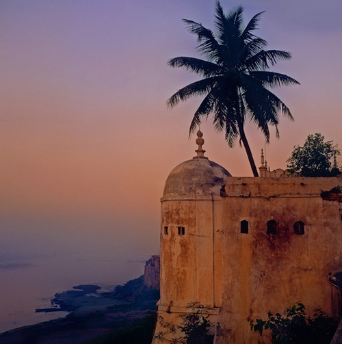 Castle on the sea, India