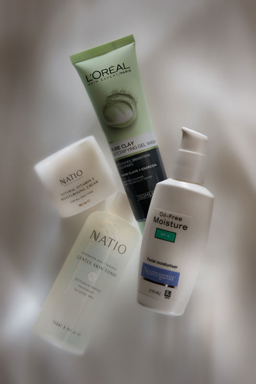 Beauty Products, cubist lighting