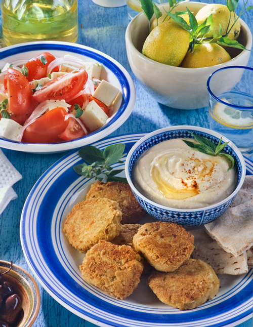 Well Being Magazine, hummus and falafels